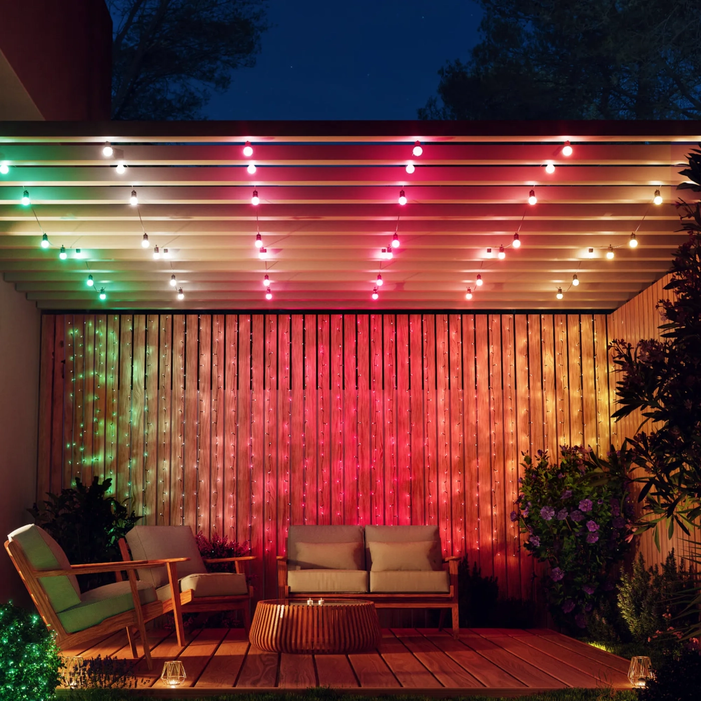 Купити Розумна LED гірлянда Twinkly Festoon RGB 20LED G45 10m Black (TWF020STP-BEU) - фото 10