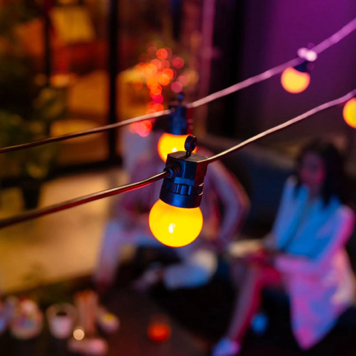 Купити Розумна LED гірлянда Twinkly Festoon RGB 20LED G45 10m Black (TWF020STP-BEU) - фото 11