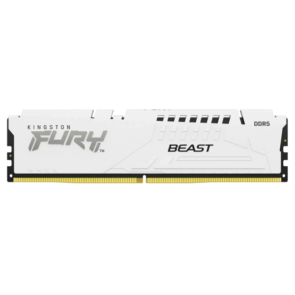 Купити Модуль памяти Kingston FURY Beast White DDR5-6400 32GB (KF564C32BW-32) - фото 2