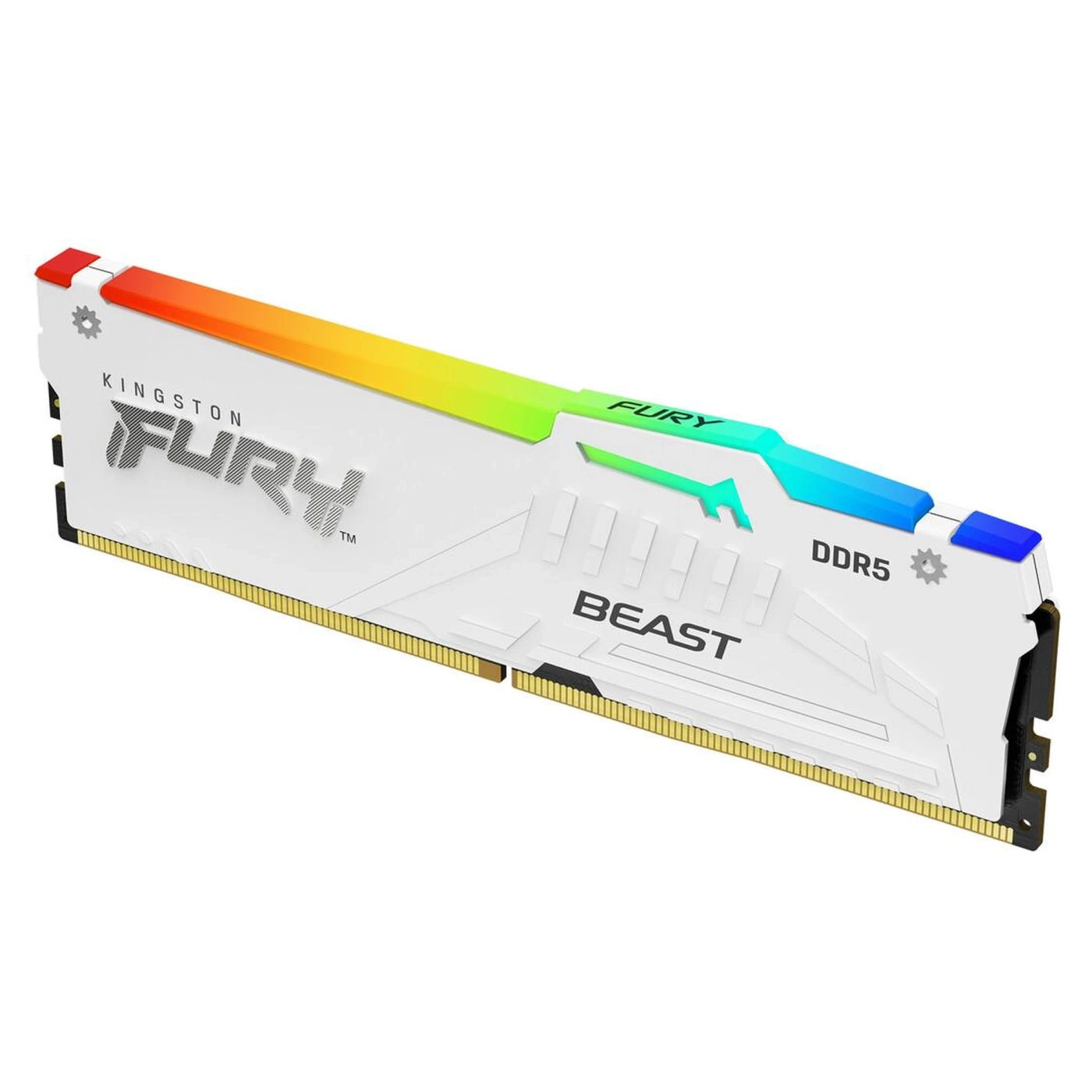 Купить Модуль памяти Kingston FURY Beast White RGB DDR5-6800 16GB (KF568C34BWA-16) - фото 1