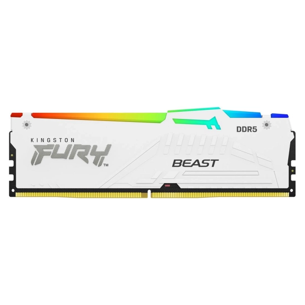 Купить Модуль памяти Kingston FURY Beast White RGB DDR5-6800 16GB (KF568C34BWA-16) - фото 2