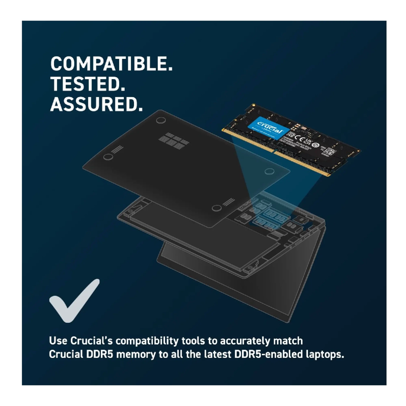 Купить Модуль памяти Crucial DDR5-4800 32Gb CL40 1,1V SODIMM (CT32G48C40S5) - фото 4