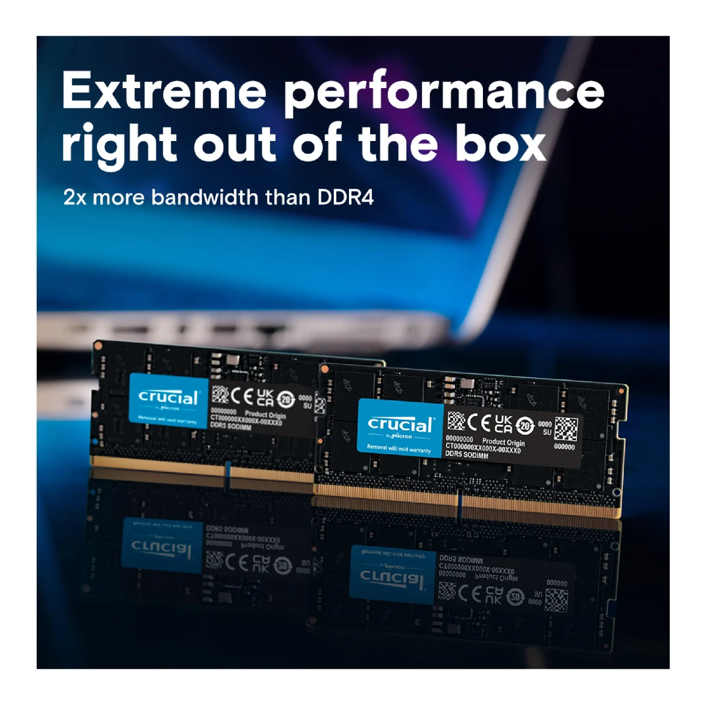 Купити Модуль пам'яті Crucial DDR5-5600 32GB CL46-45-45 1,1V Sodimm (CT32G56C46S5) - фото 2