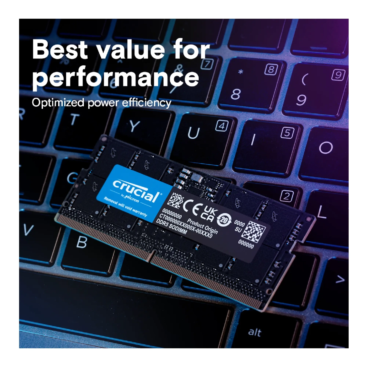 Купити Модуль пам'яті Crucial DDR5-5600 32GB CL46-45-45 1,1V Sodimm (CT32G56C46S5) - фото 5