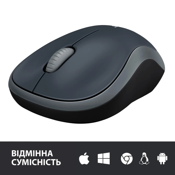 Купити Миша Logitech M185 Wireless Gray - фото 5