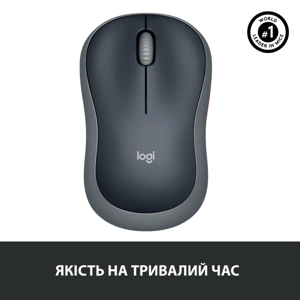 Купити Миша Logitech M185 Wireless Gray - фото 7