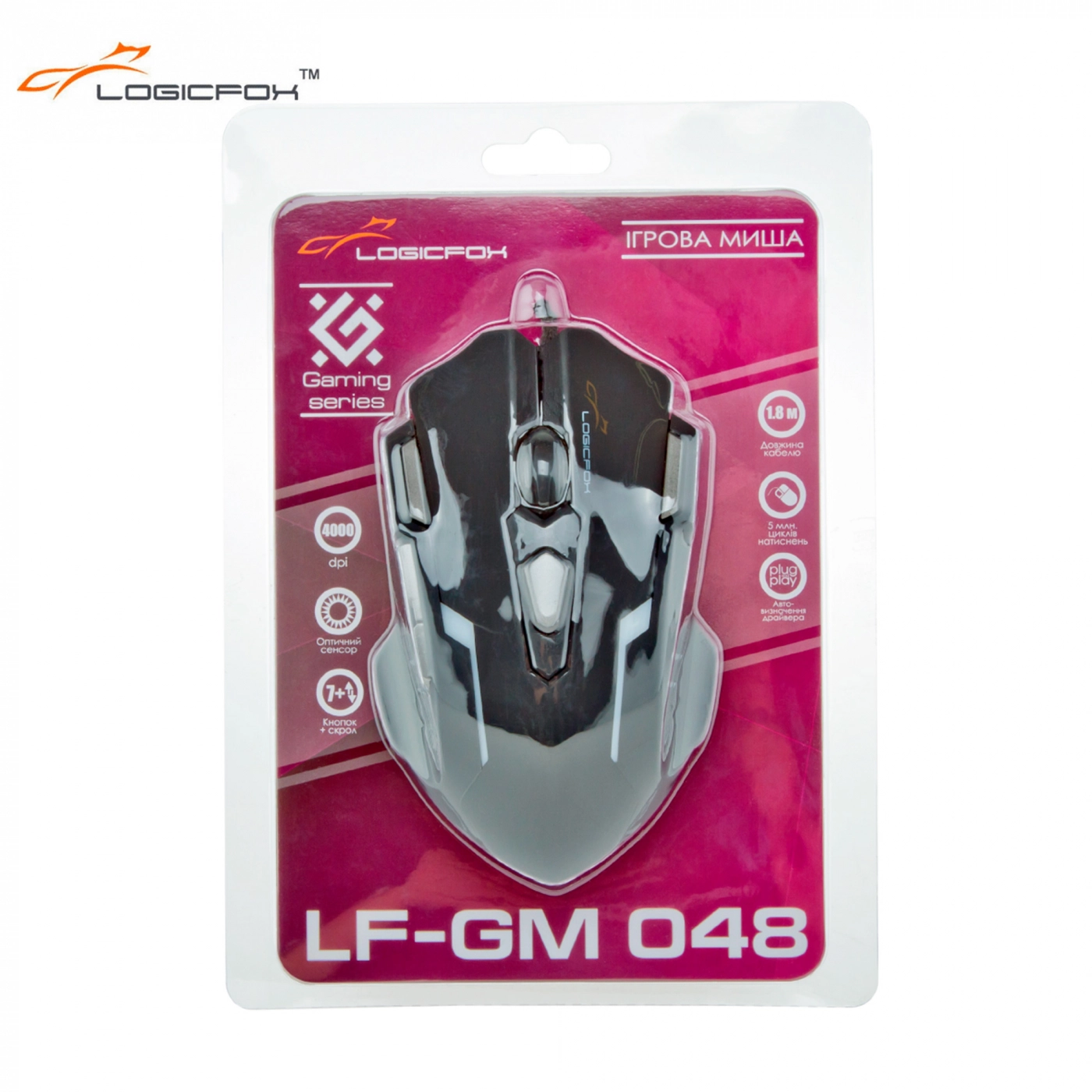 Купить Мышь Logicfox LF-GM 048 USB Black - фото 4
