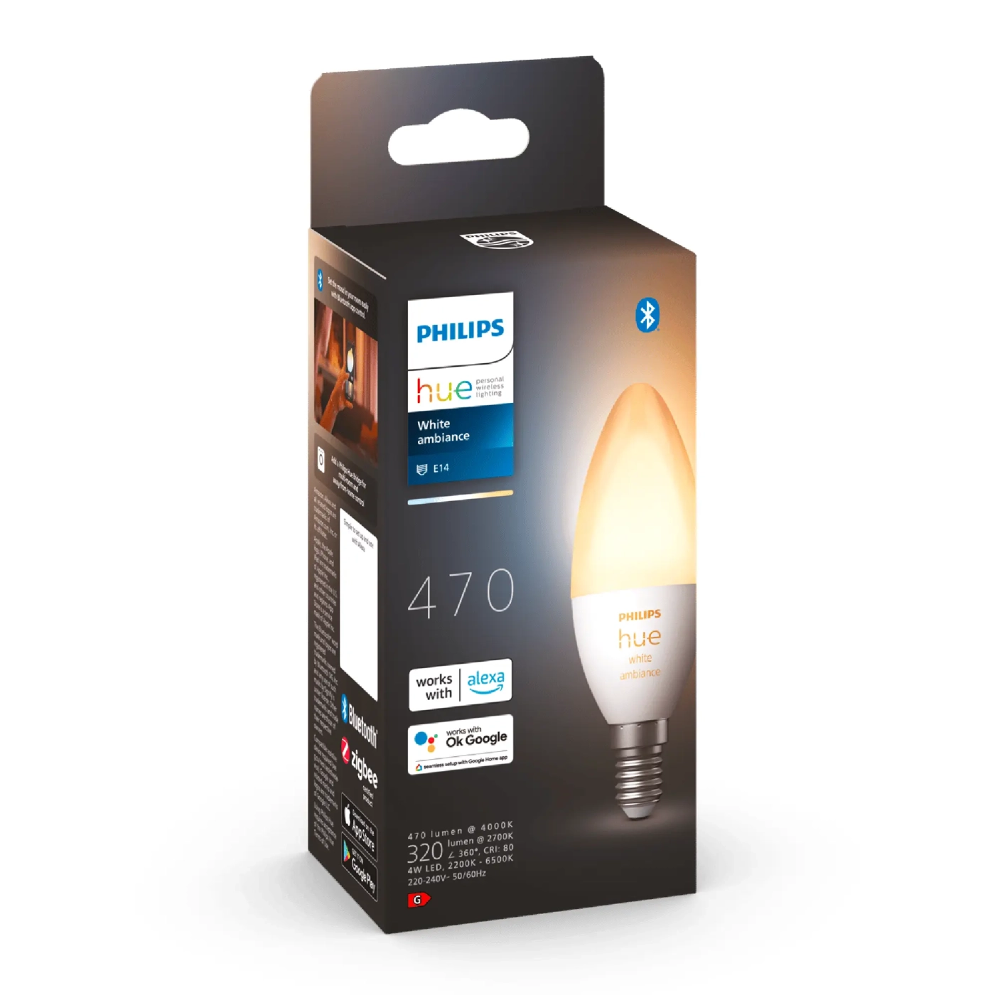 Купити Розумна лампа Philips Hue E14 Bluetooth Димування (929002294403) - фото 4