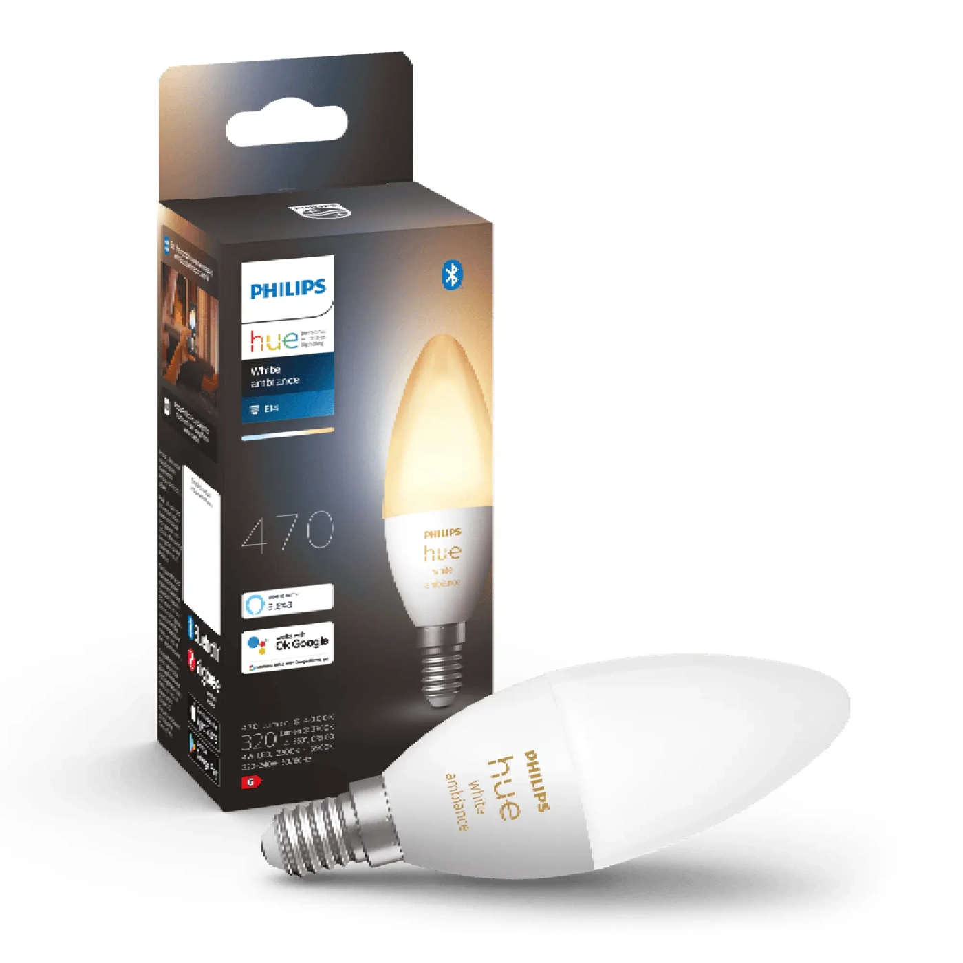 Купити Розумна лампа Philips Hue E14 Bluetooth Димування (929002294403) - фото 5
