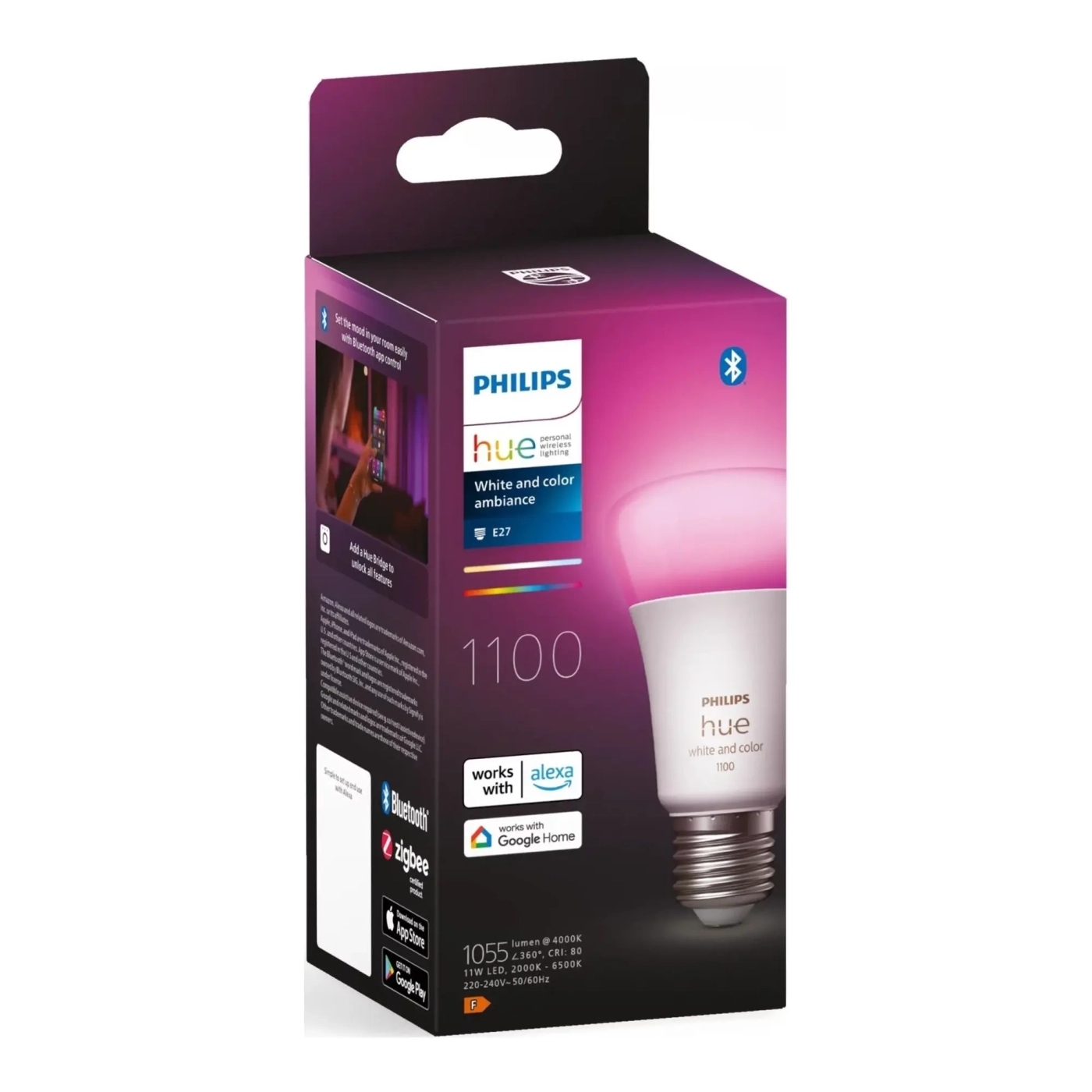 Купити Розумна лампа Philips Hue E27 Bluetooth Димування (929002468801) - фото 4