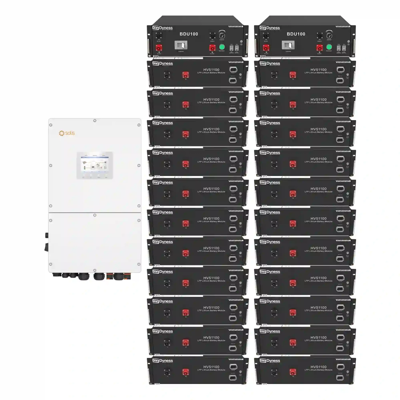 Купить Система хранения энергии Solis S6-EH3P50K-H-HDY112.64K1-LFP 50kW 112.64kWh 2BAT LiFePO4 6000 циклов - фото 1