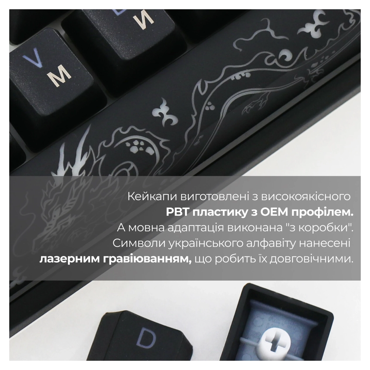 Купить Клавиатура Ducky One 3 Cherry MX Blue RGB Black UA (DKON2108ST-CUAPXCLAWSC1) - фото 7
