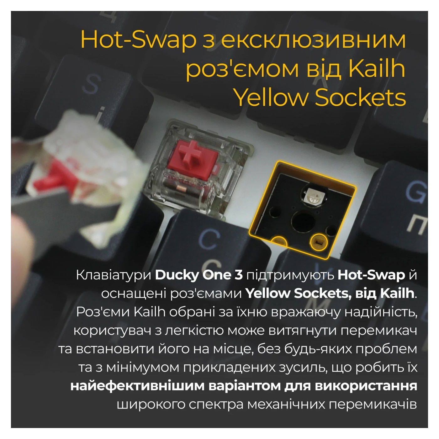 Купить Клавиатура Ducky One 3 Cherry MX Blue RGB Black UA (DKON2108ST-CUAPXCLAWSC1) - фото 9