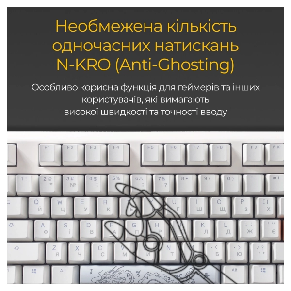 Купить Клавиатура Ducky One 3 Cherry MX Blue RGB White UA (DKON2108ST-CUAPXPWWWSC1) - фото 11