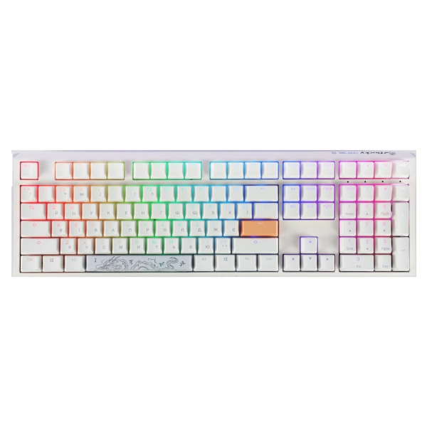 Купити Клавіатура Ducky One 3 Cherry MX Speed Silver RGB White UA (DKON2108ST-PUAPXPWWWSC1) - фото 1