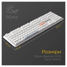 Купити Клавіатура Ducky One 3 Cherry MX Speed ​​Silver RGB White UA (DKON2108ST-PUAPXPWWWSC1) - фото 11