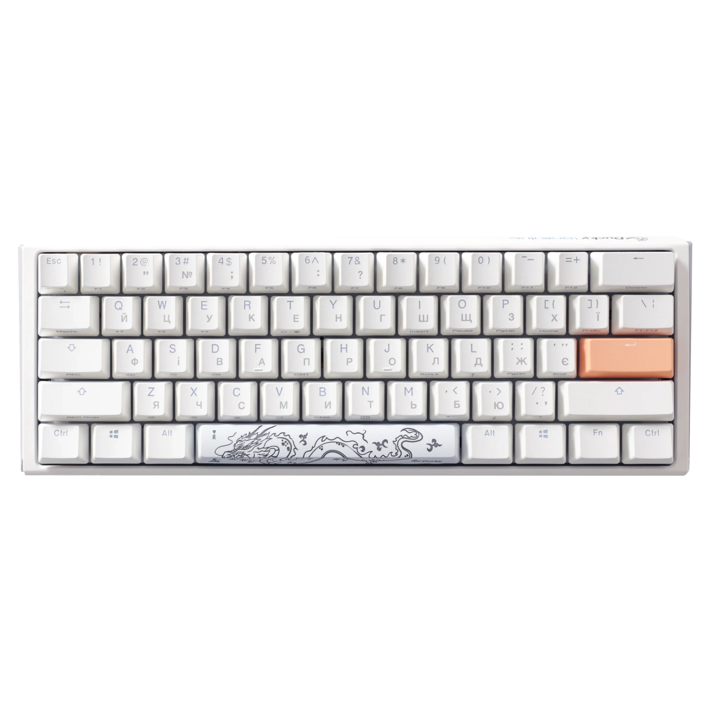 Купить Клавиатура Ducky One 3 Mini Cherry MX Silent Red RGB White UA (DKON2161ST-SUAPXPWWWSC1) - фото 2
