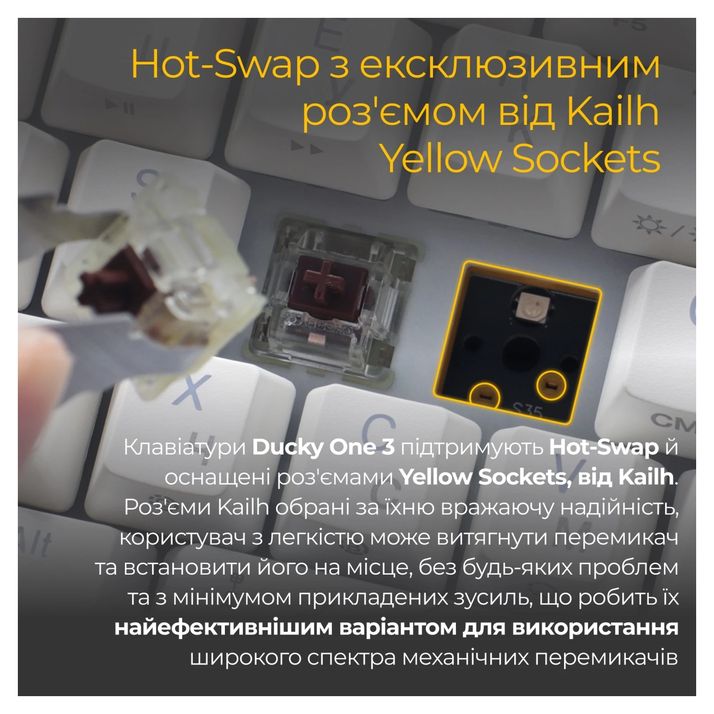 Купить Клавиатура Ducky One 3 Mini Cherry MX Silent Red RGB White UA (DKON2161ST-SUAPXPWWWSC1) - фото 11