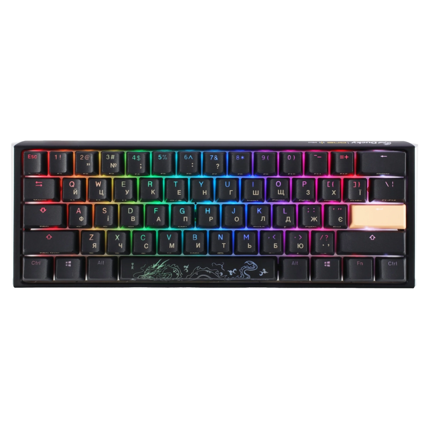 Купить Клавиатура Ducky One 3 Mini Cherry MX Speed Silver RGB Black UA (DKON2161ST-PUAPXCLAWSC1) - фото 1