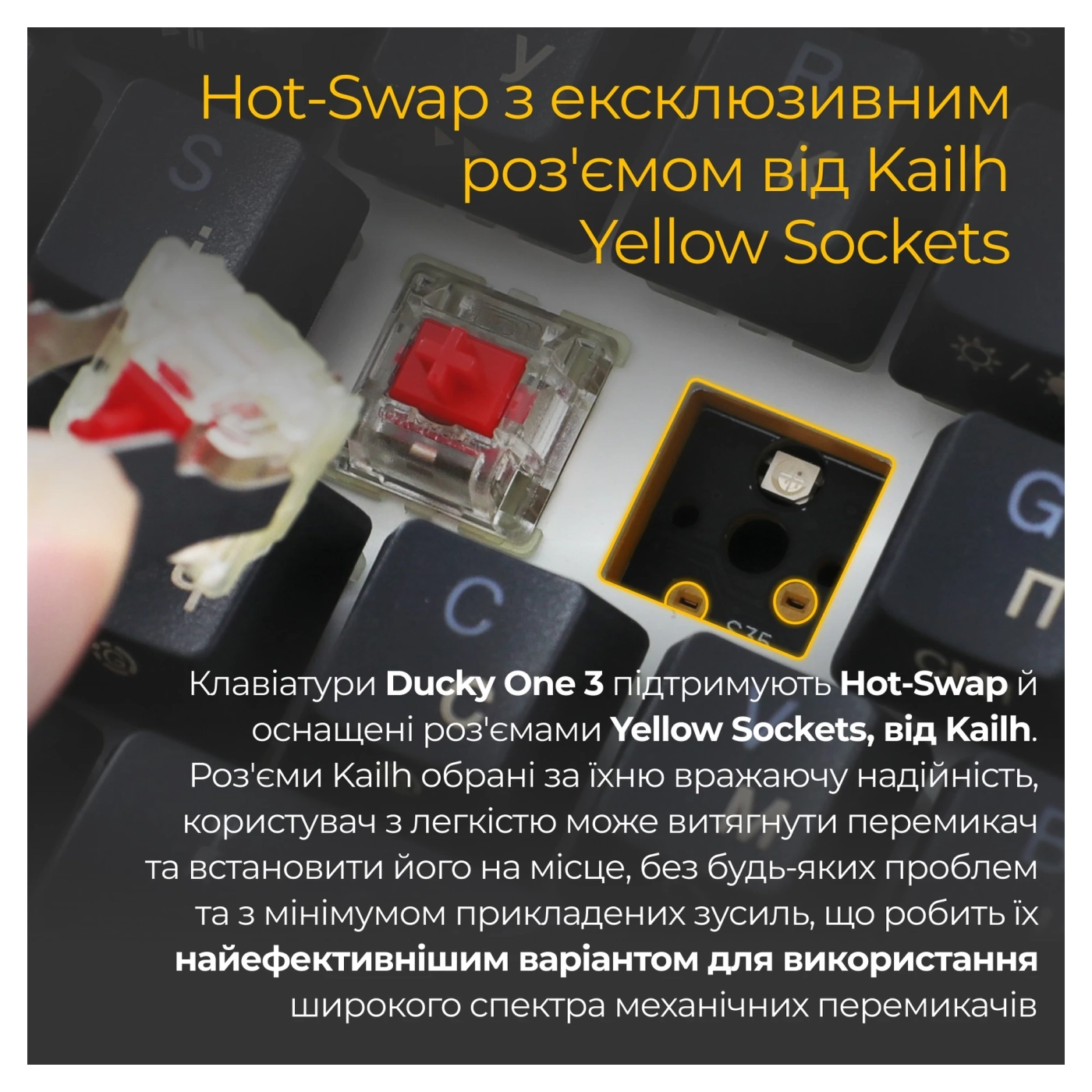 Купить Клавиатура Ducky One 3 Mini Cherry MX Speed Silver RGB Black UA (DKON2161ST-PUAPXCLAWSC1) - фото 12