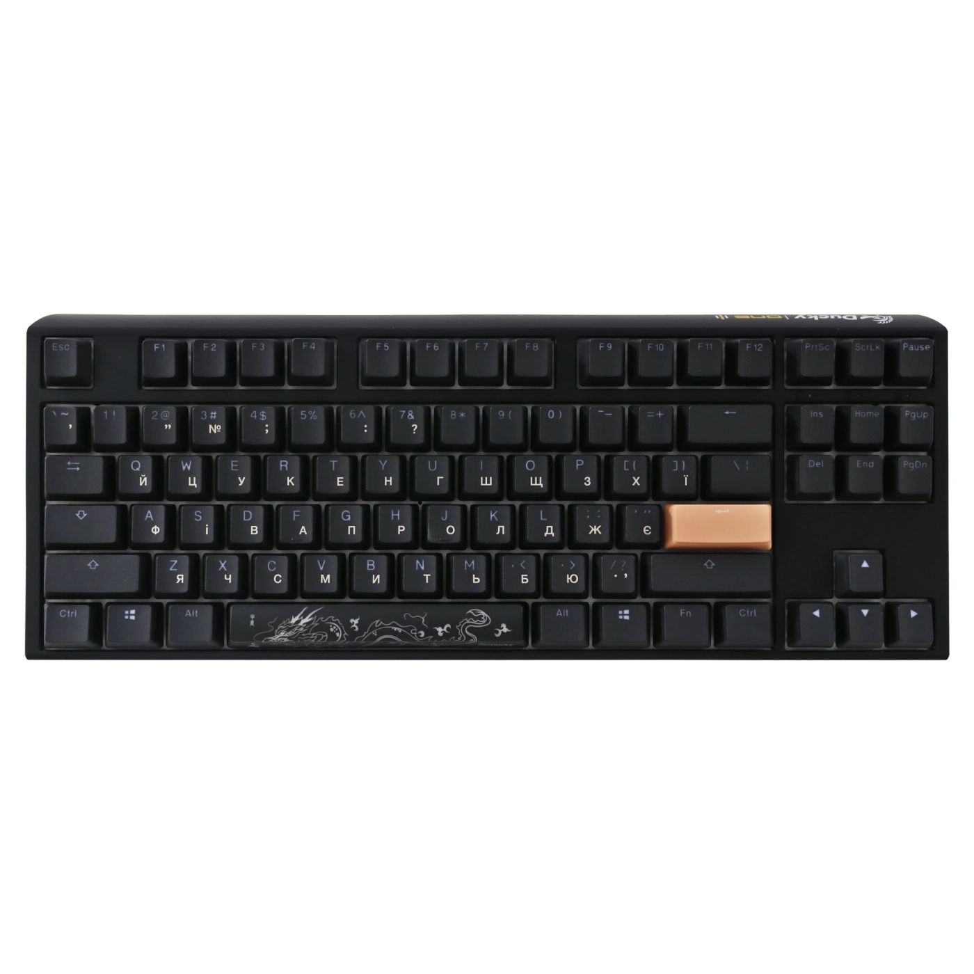 Купити Клавіатура Ducky One 3 TKL Cherry MX Blue RGB Black UA (DKON2187ST-CUAPXCLAWSC1) - фото 2