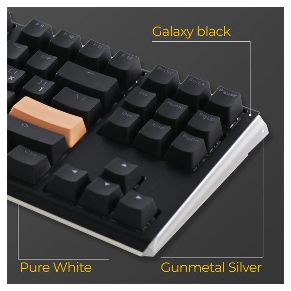 Купити Клавіатура Ducky One 3 TKL Cherry MX Blue RGB Black UA (DKON2187ST-CUAPXCLAWSC1) - фото 9
