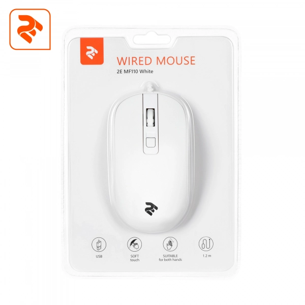 Купить Мышь 2E MF110 USB White - фото 4