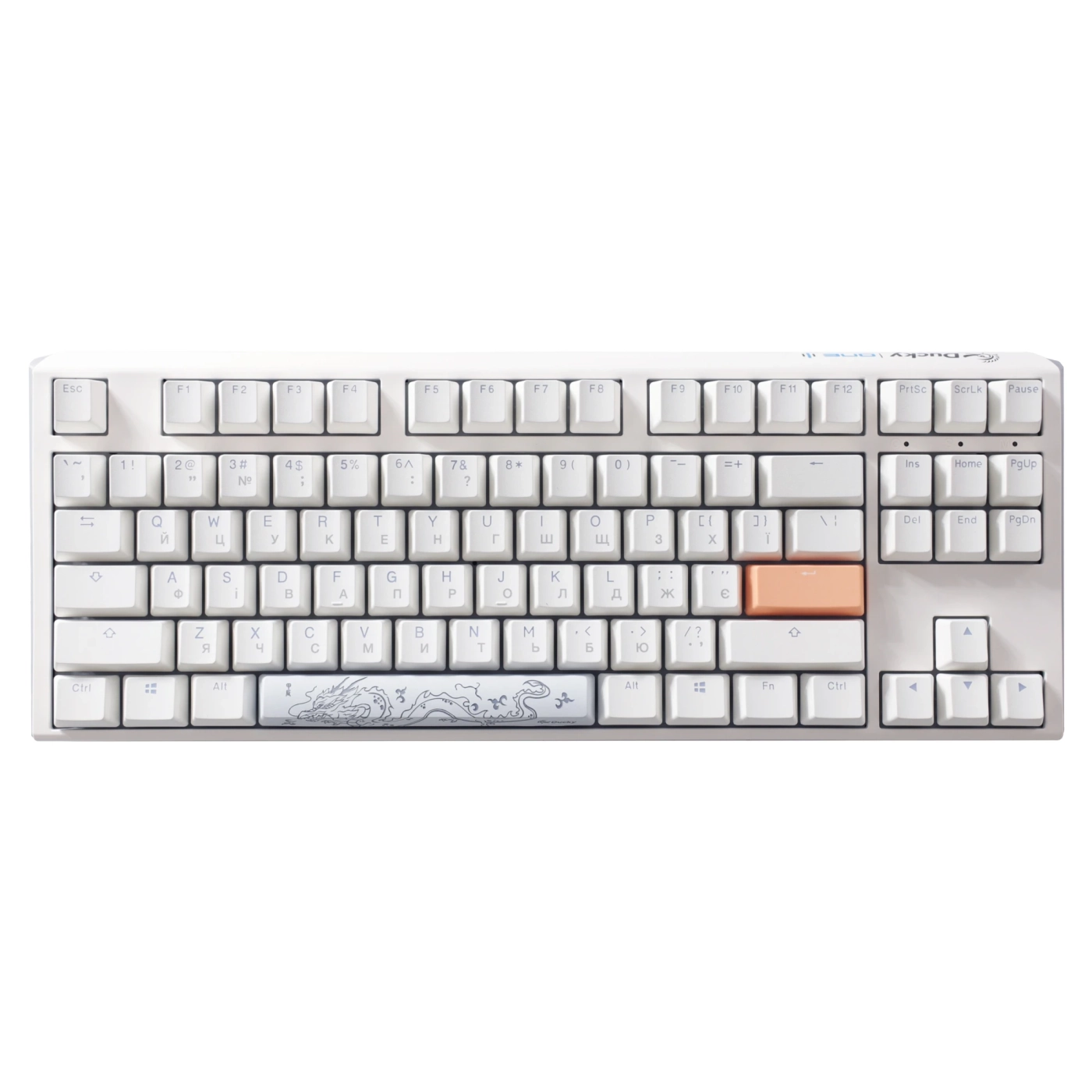 Купити Клавіатура Ducky One 3 TKL Cherry MX Brown RGB White UA - фото 2