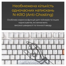 Купити Клавіатура Ducky One 3 TKL Cherry MX Brown RGB White UA - фото 11