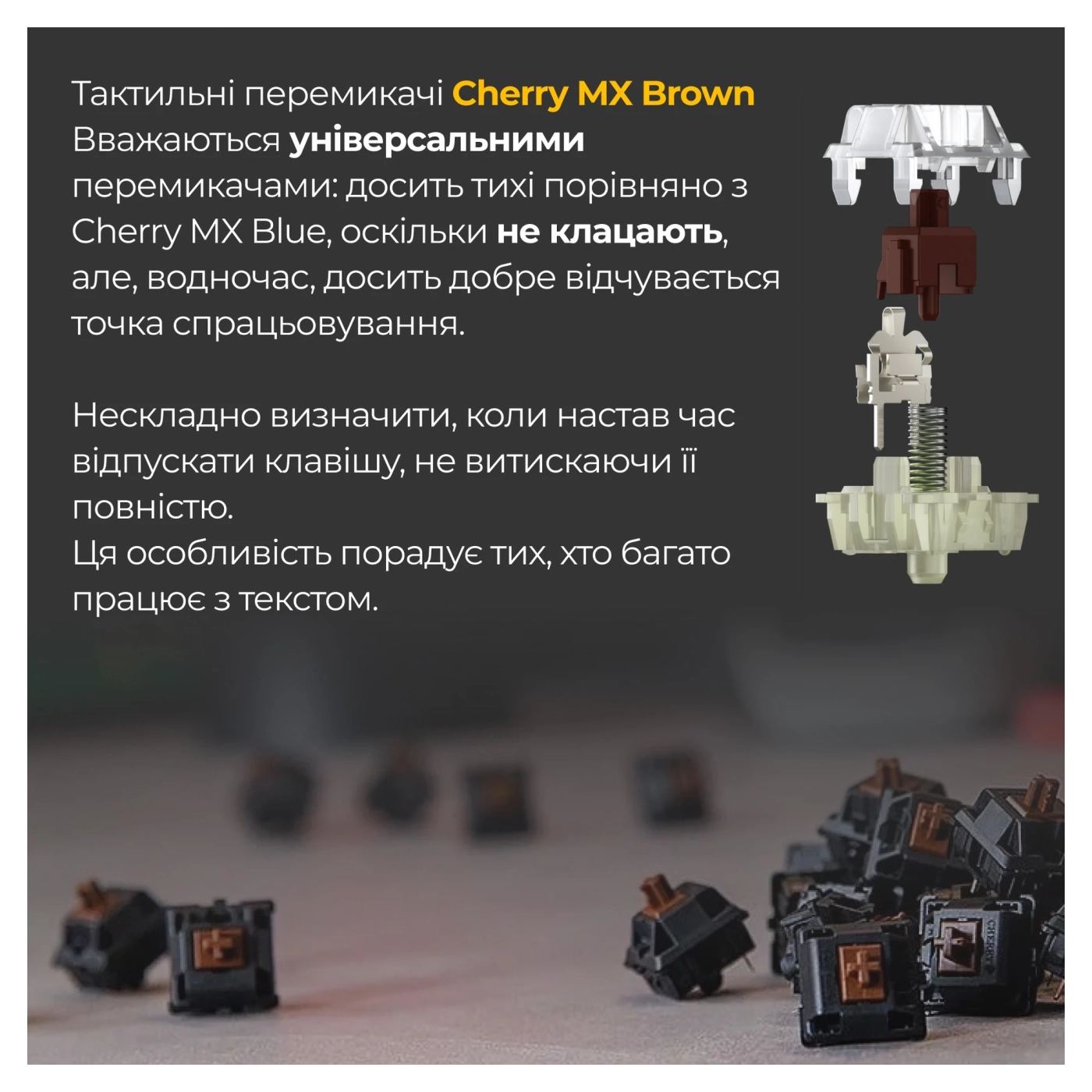 Купити Клавіатура Ducky One 3 TKL Cherry MX Brown RGB White UA - фото 14