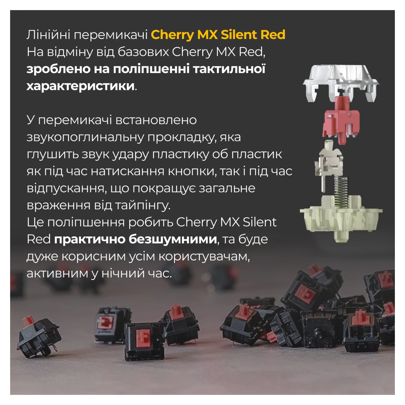 Купить Клавиатура Ducky One 3 TKL Cherry MX Silent Red RGB White UA (DKON2187ST-SUAPXPWWWSC1) - фото 6