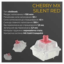 Купить Клавиатура Ducky One 3 TKL Cherry MX Silent Red RGB White UA (DKON2187ST-SUAPXPWWWSC1) - фото 7
