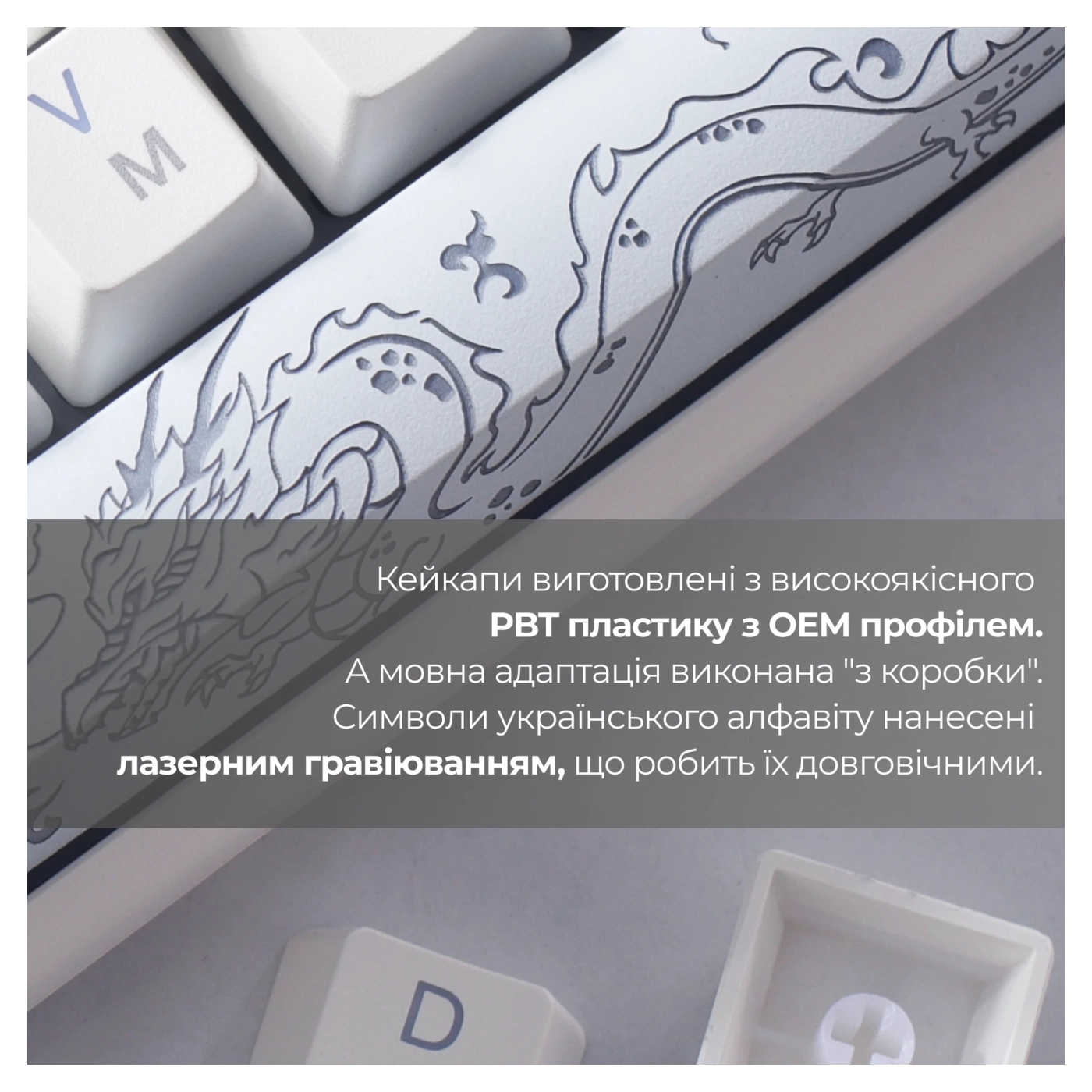 Купить Клавиатура Ducky One 3 TKL Cherry MX Silent Red RGB White UA (DKON2187ST-SUAPXPWWWSC1) - фото 14