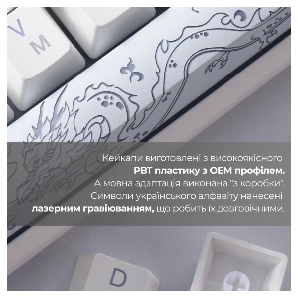 Купить Клавиатура Ducky One 3 TKL Cherry MX Silent Red RGB White UA (DKON2187ST-SUAPXPWWWSC1) - фото 14