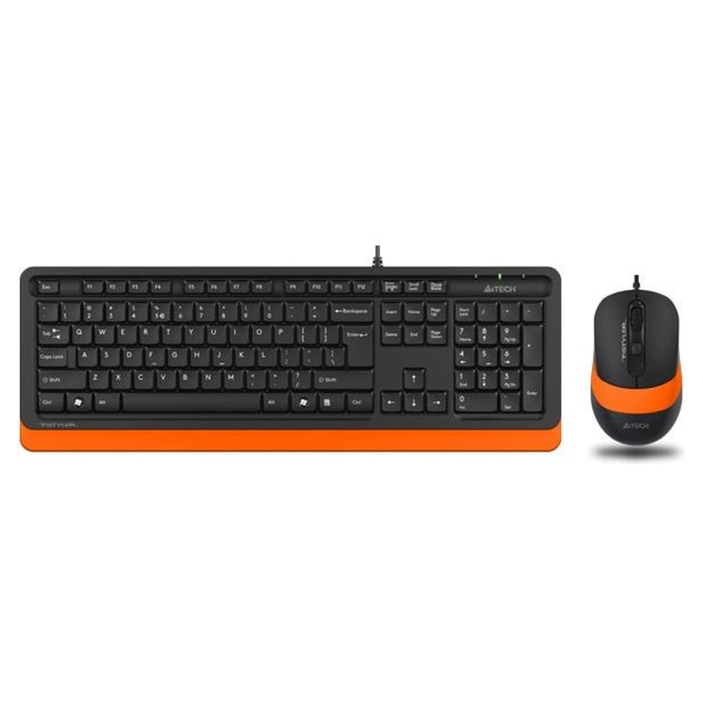 Купити Комплект Клавіатура та миша A4Tech F1010 USB Orange - фото 1