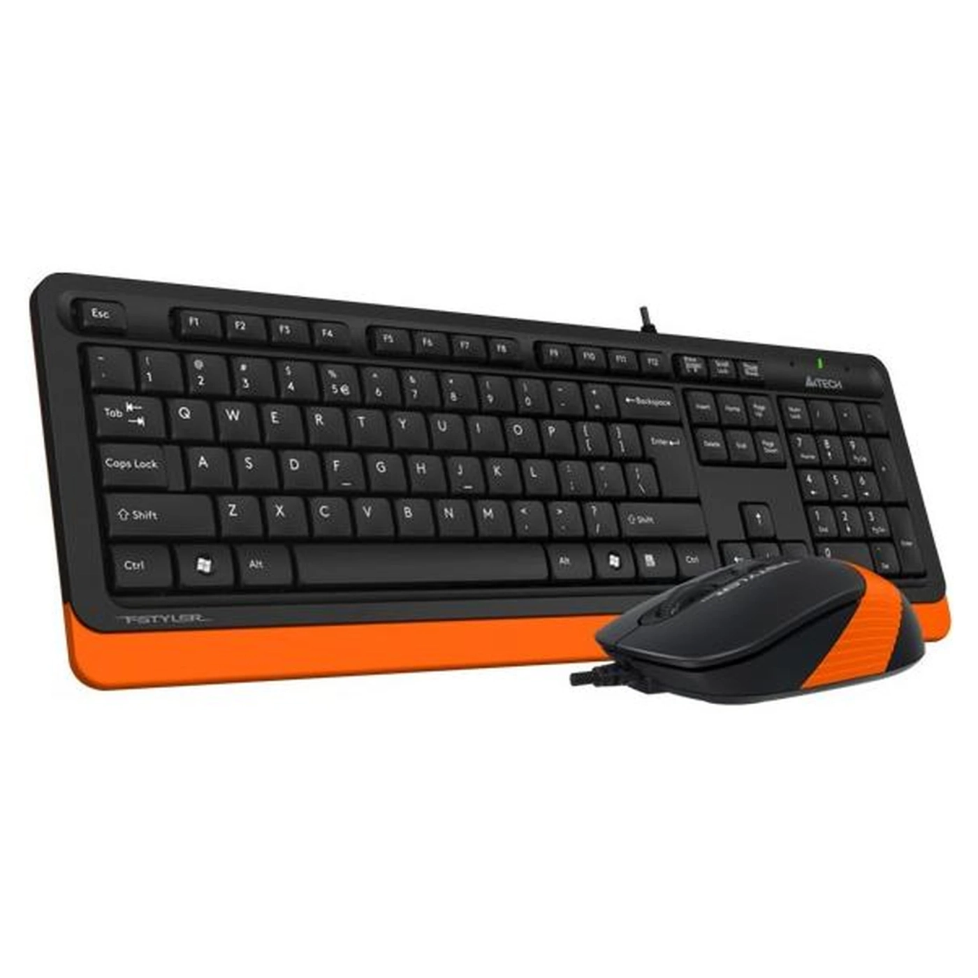 Купити Комплект Клавіатура та миша A4Tech F1010 USB Orange - фото 2