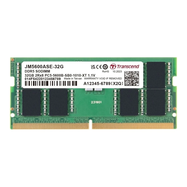Купить Модуль памяти Transcend JetRam DDR5-5600 32GB SODIMM (JM5600ASE-32G) - фото 1