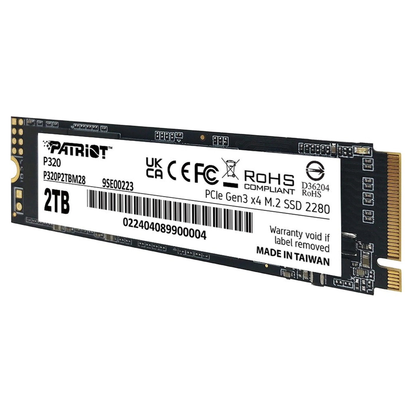 Купити SSD диск Patriot P320 M.2 2TB PCIe 3.0 x4 NVMe TLC (P320P2TBM28) - фото 3
