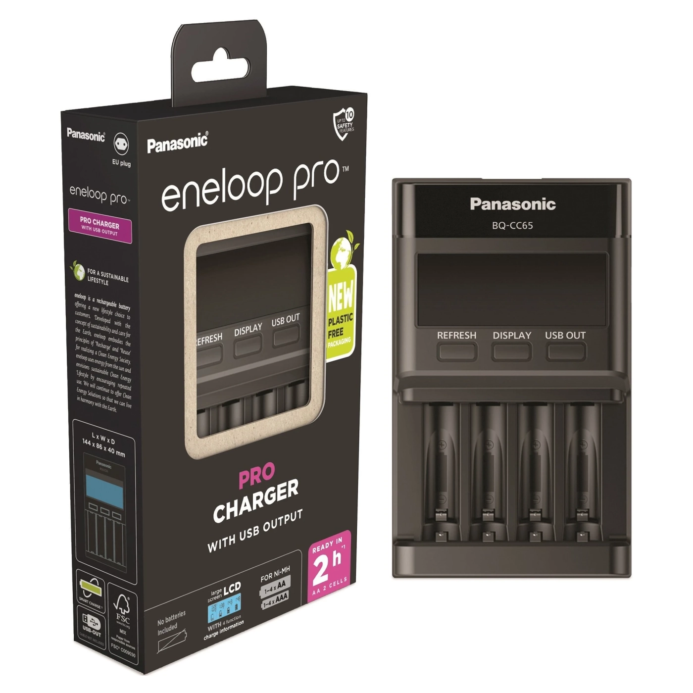 Купити Зарядний пристрій Panasonic Flagship Charger АА/ААА (BQ-CC65E) - фото 1