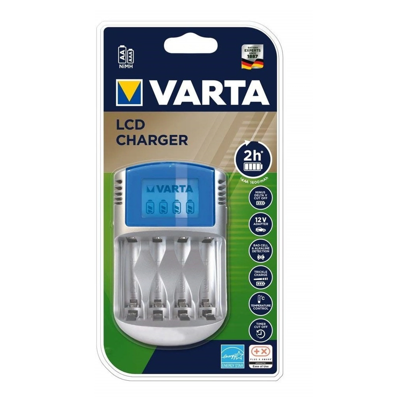 Купити Зарядний пристрій VARTA LCD Charger для АА/ААА (57070201401) - фото 1