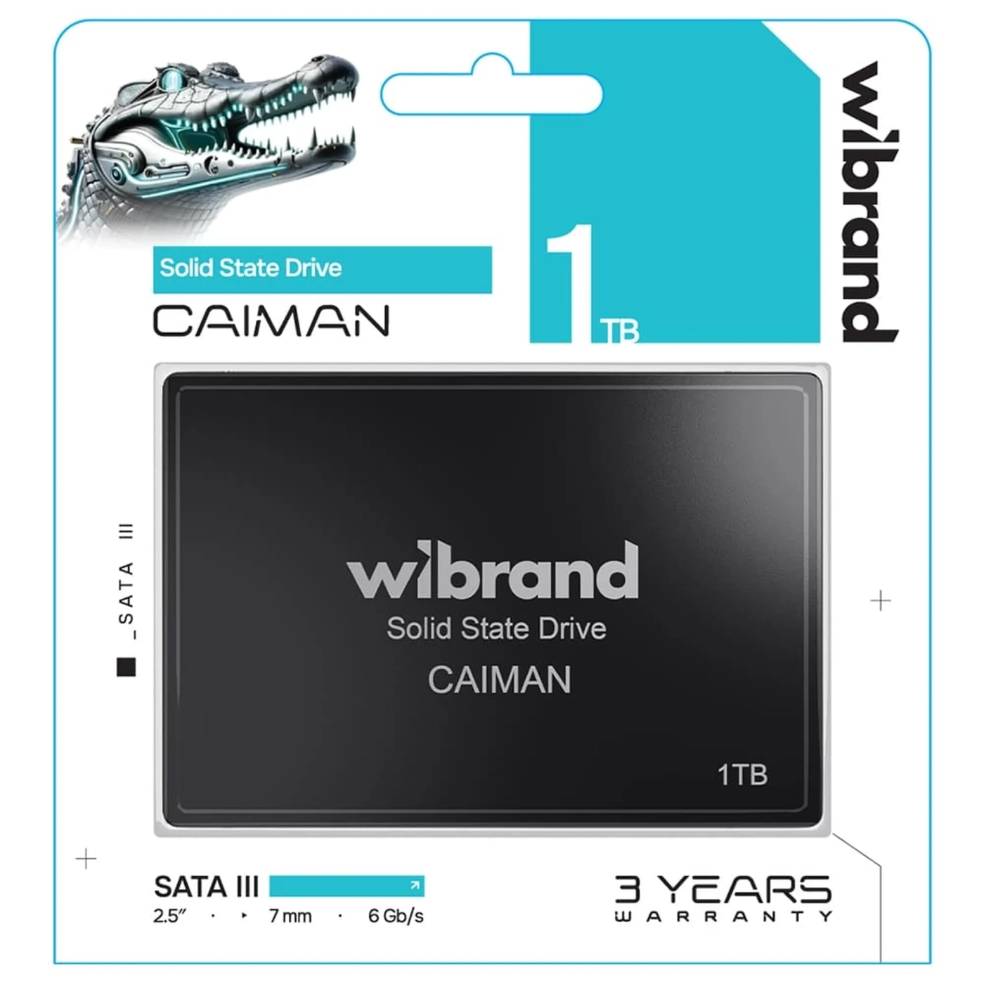 Купити SSD диск Wibrand Caiman 1TB 2.5" (WI2.5SSD/CA1TBST) - фото 2