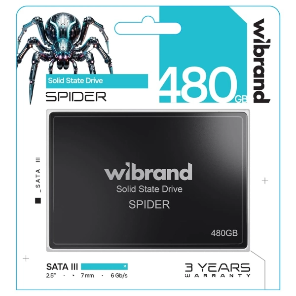 Купить SSD диск Wibrand Spider 480GB 2.5" (WI2.5SSD/SP480GB) - фото 2