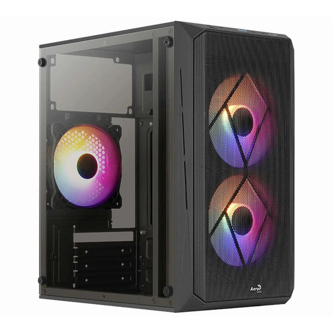 Купить Корпус AeroCool CS-107-A-BK-v2 Black (ACCS-PC14032.11) - фото 1