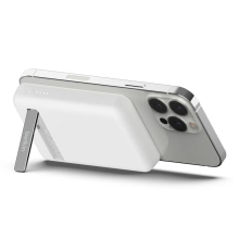 Купити Павербанк УМБ Belkin BoostCharge Magnetic Wireless Power Bank 5K + Stand (BPD004BTWT) White - фото 6