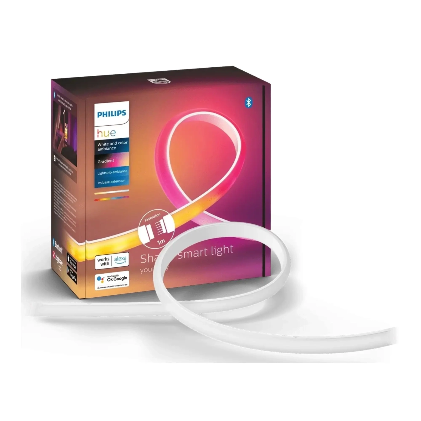 Купить Умная LED лента Philips Hue Gradient, 20Вт, 2000K-6500K, RGB, Gradient, ZigBee (929002995001) - фото 2