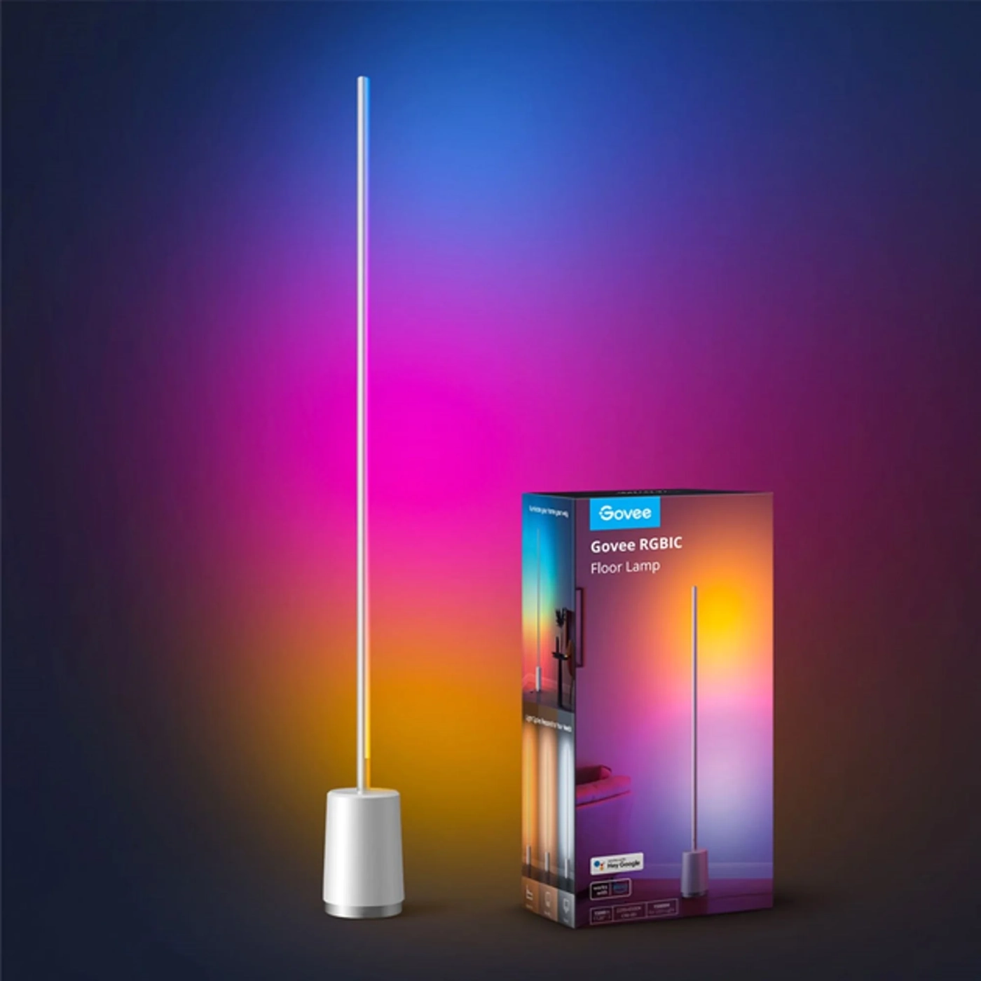 Купити Торшер розумний Govee H6072 Lyra RGBICWW Corner Floor Lamp (H6072382) - фото 2