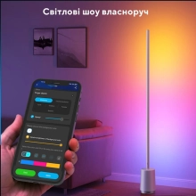 Купити Торшер розумний Govee H6072 Lyra RGBICWW Corner Floor Lamp (H6072382) - фото 4