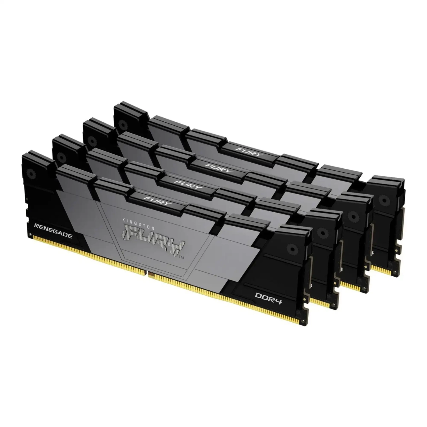 Купити Модуль пам`ятi Kingston FURY Renegade Black XMP DDR4-3200 64GB (4x16GB) (KF432C16RB12K4/64) - фото 1