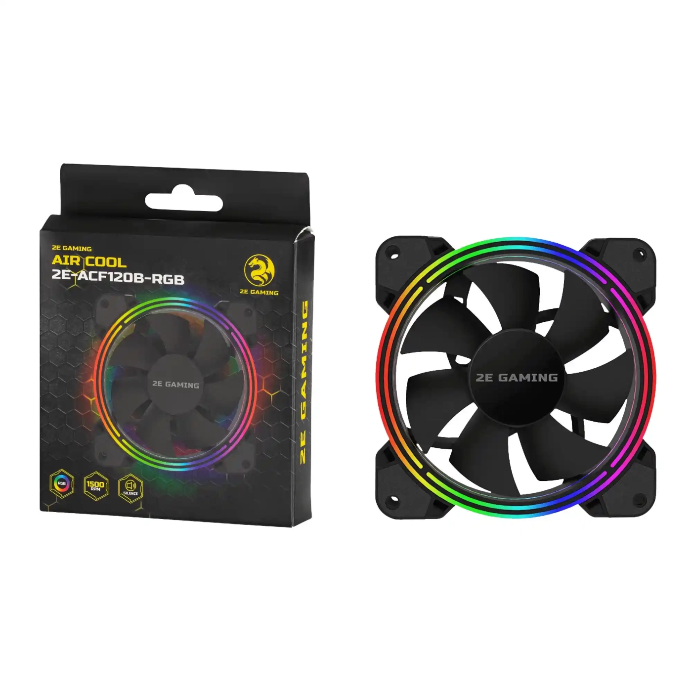 Купить Вентилятор 2E GAMING Air Cool ACF120MB-ARGB - фото 2