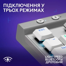 Купити Клавіатура Logitech G515 TKL Lightspeed TKL Tactile White (920-012539) - фото 8